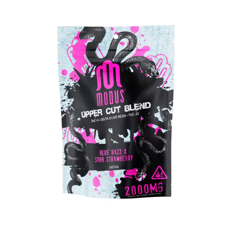 modus uppercut blend gummies 2000mg - Blue Razz x Sour Strawberry