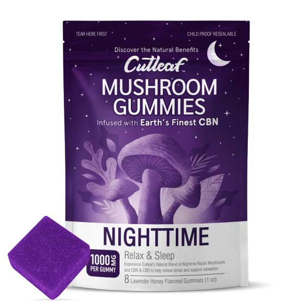 Nighttime mushroom gummies